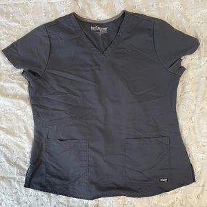 Dark blue/ grey Heslthcare Greys Anatomy scrub top
